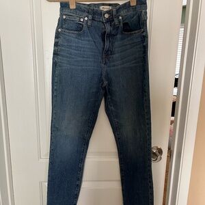 Madewell High Rise Slim Boy Jean Size 27